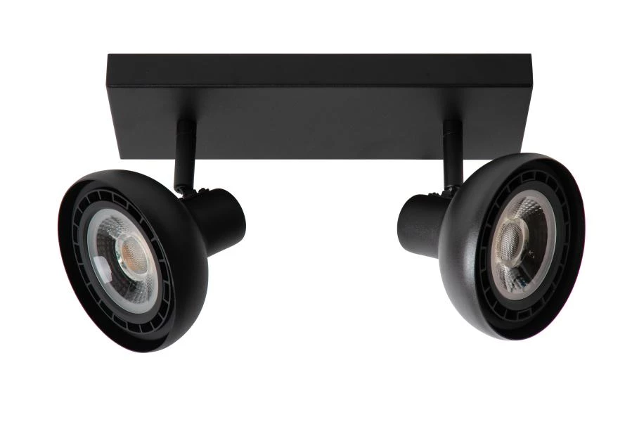 Lucide SENSAS - Foco de techo - 2xGU10 (ES111) - Negro - apagado